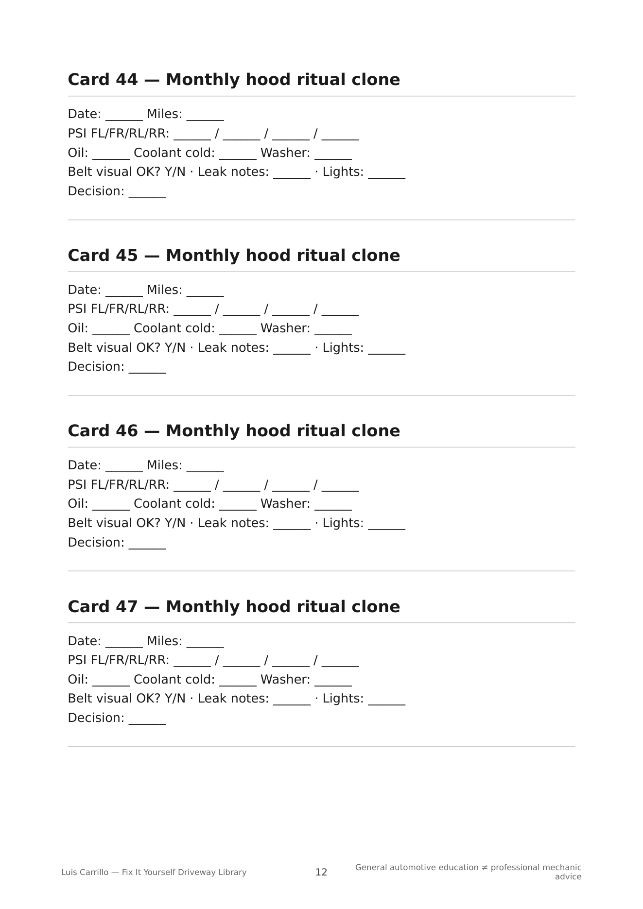 Toolkit page 12 — monthly hood ritual card